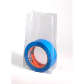28" x 24" x 60" x 1.5 mil Clear Eco-Manufactured Plastic Side-Gusseted Bags (Case of 100)