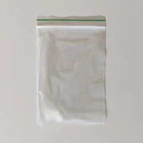 5" x 7" x 2 mil Pint Size Clear Landfill-Biodegradable Plastic Ziplock Bags with Resealable Zipper, Green Line (1,000 Bags, 100 Bags/Pack, 10 Packs/Case)