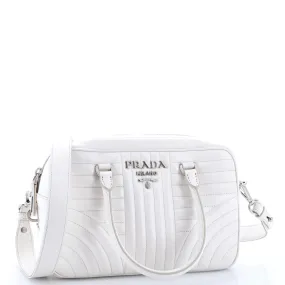 Bowling Bag Diagramme Quilted Leather Medium