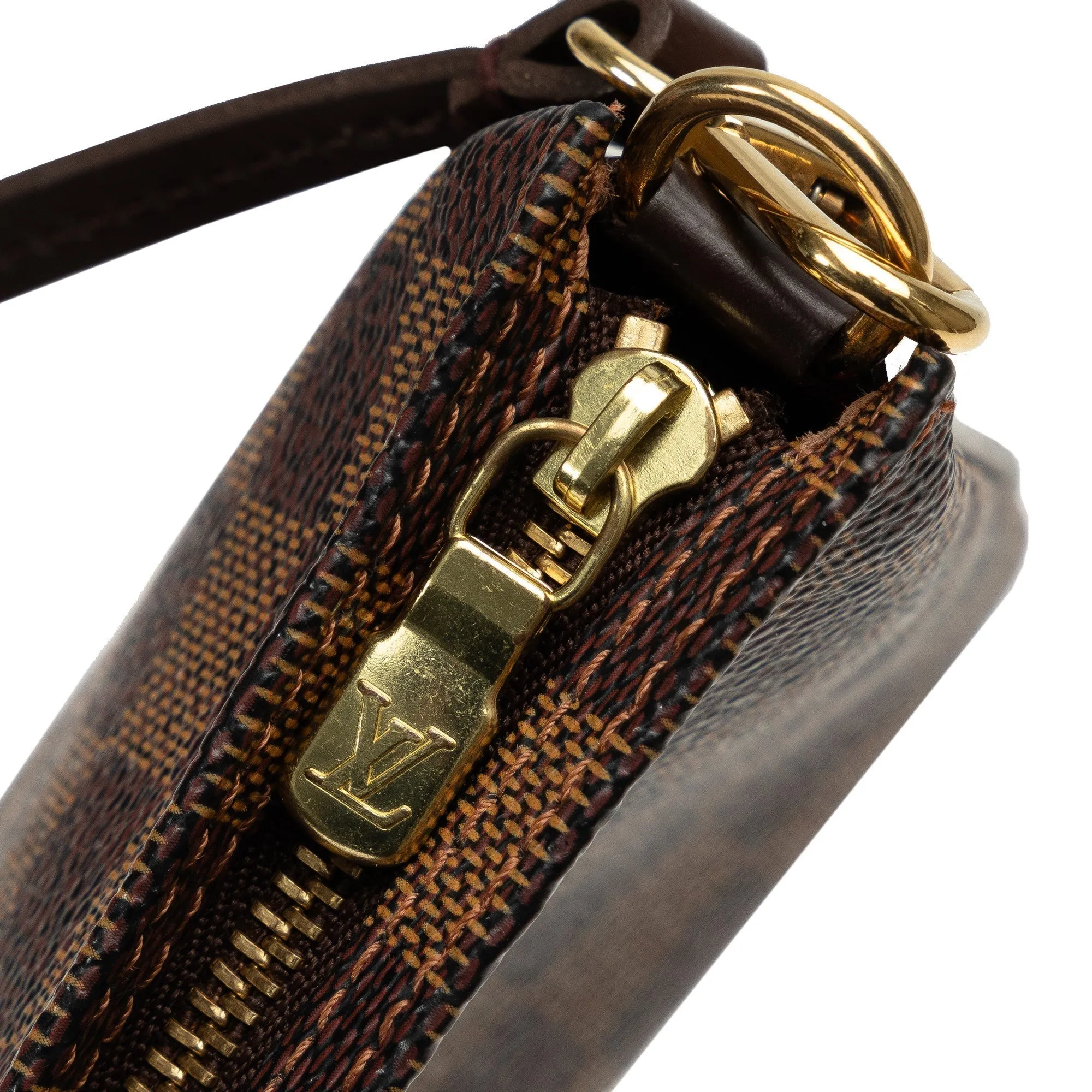 Brown Louis Vuitton Damier Ebene Navona Shoulder Bag