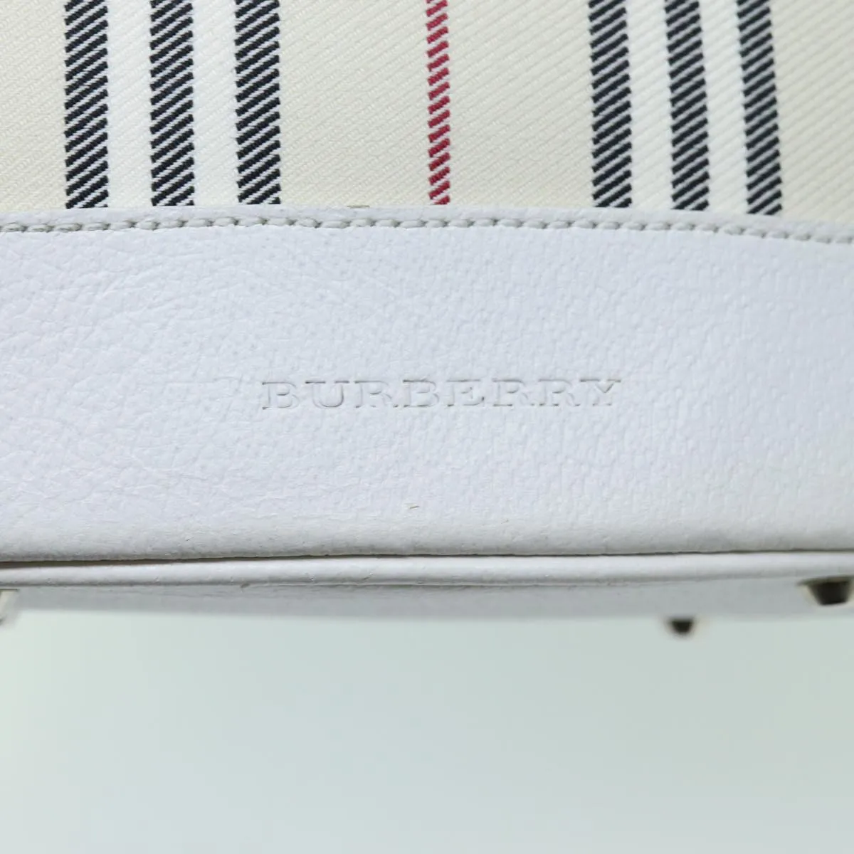 BURBERRY Nova Check Shoulder Bag Canvas Beige Auth 70767