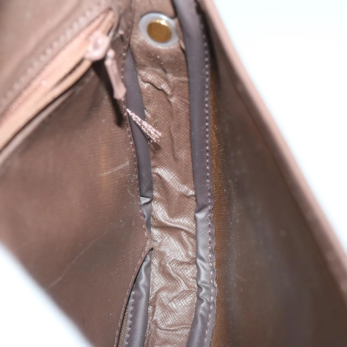 BURBERRYSs Nova Check Shoulder Bag Canvas Beige Auth bs12210
