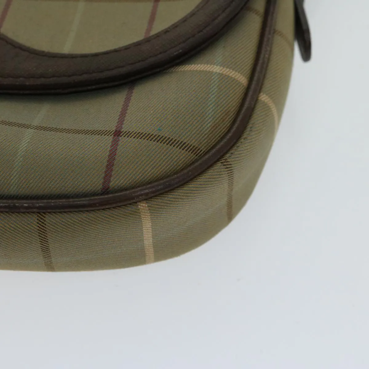 BURBERRYSs Nova Check Shoulder Bag Canvas Beige Auth bs12210