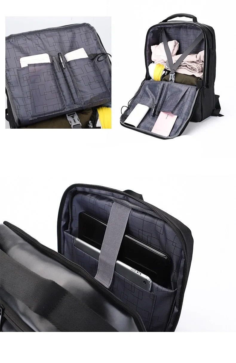 Business Leisure 15.6-inch Computer Bag High Capacity Travel USB Charging Backpack