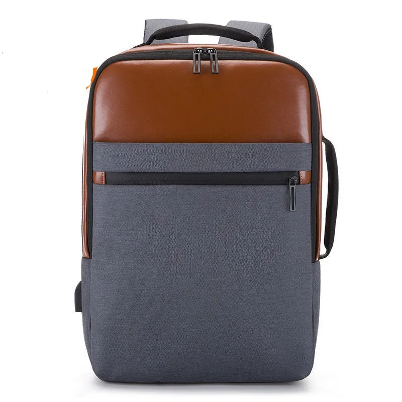 Business Leisure 15.6-inch Computer Bag High Capacity Travel USB Charging Backpack