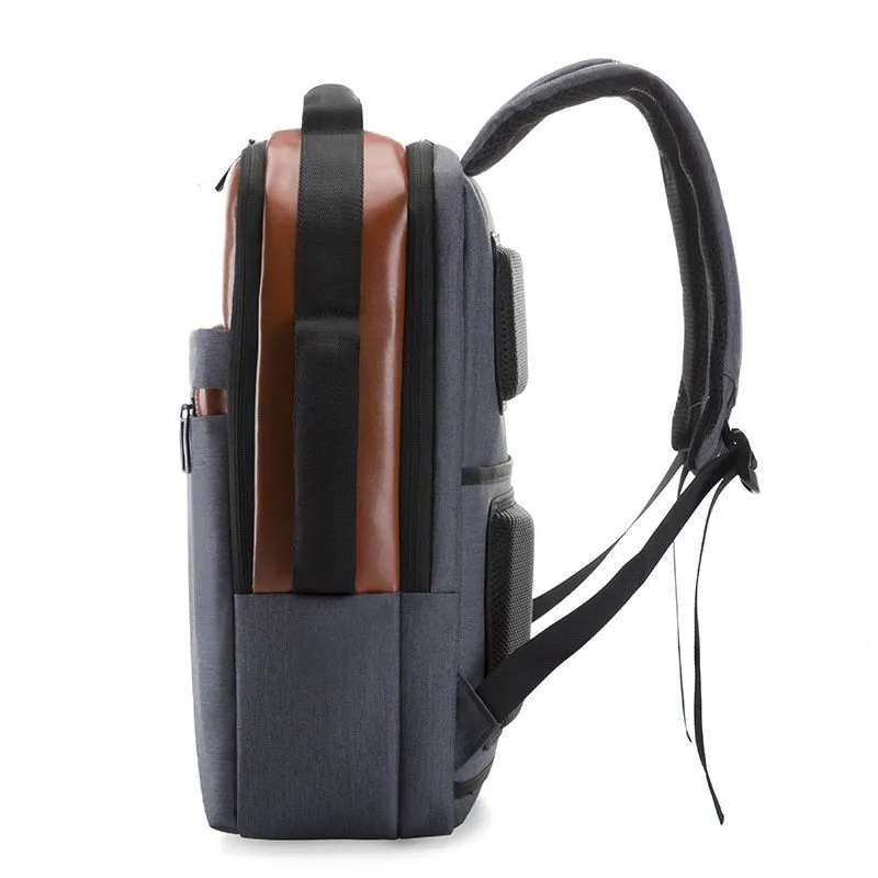 Business Leisure 15.6-inch Computer Bag High Capacity Travel USB Charging Backpack