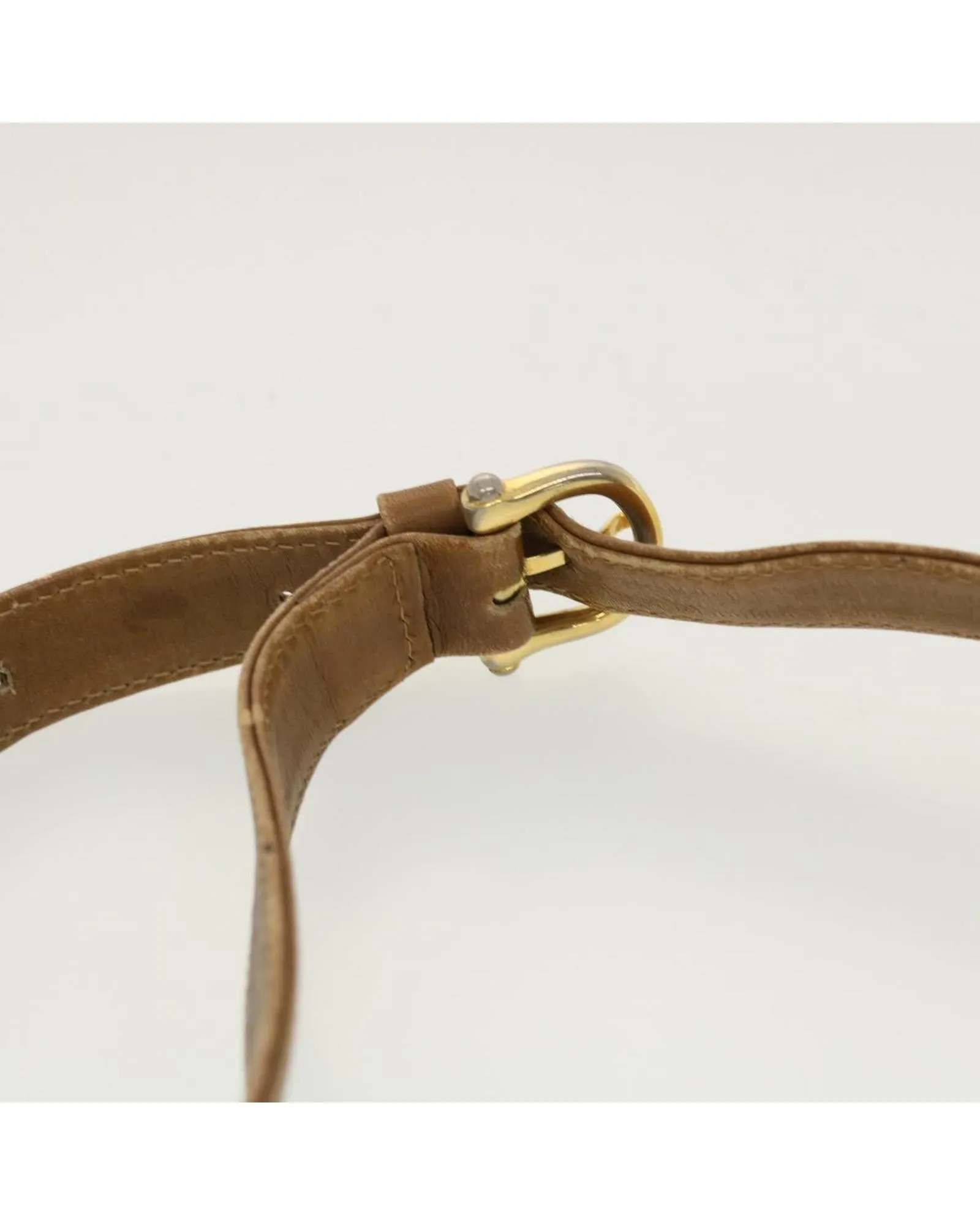Canvas Beige Shoulder Bag with Adjustable Strap