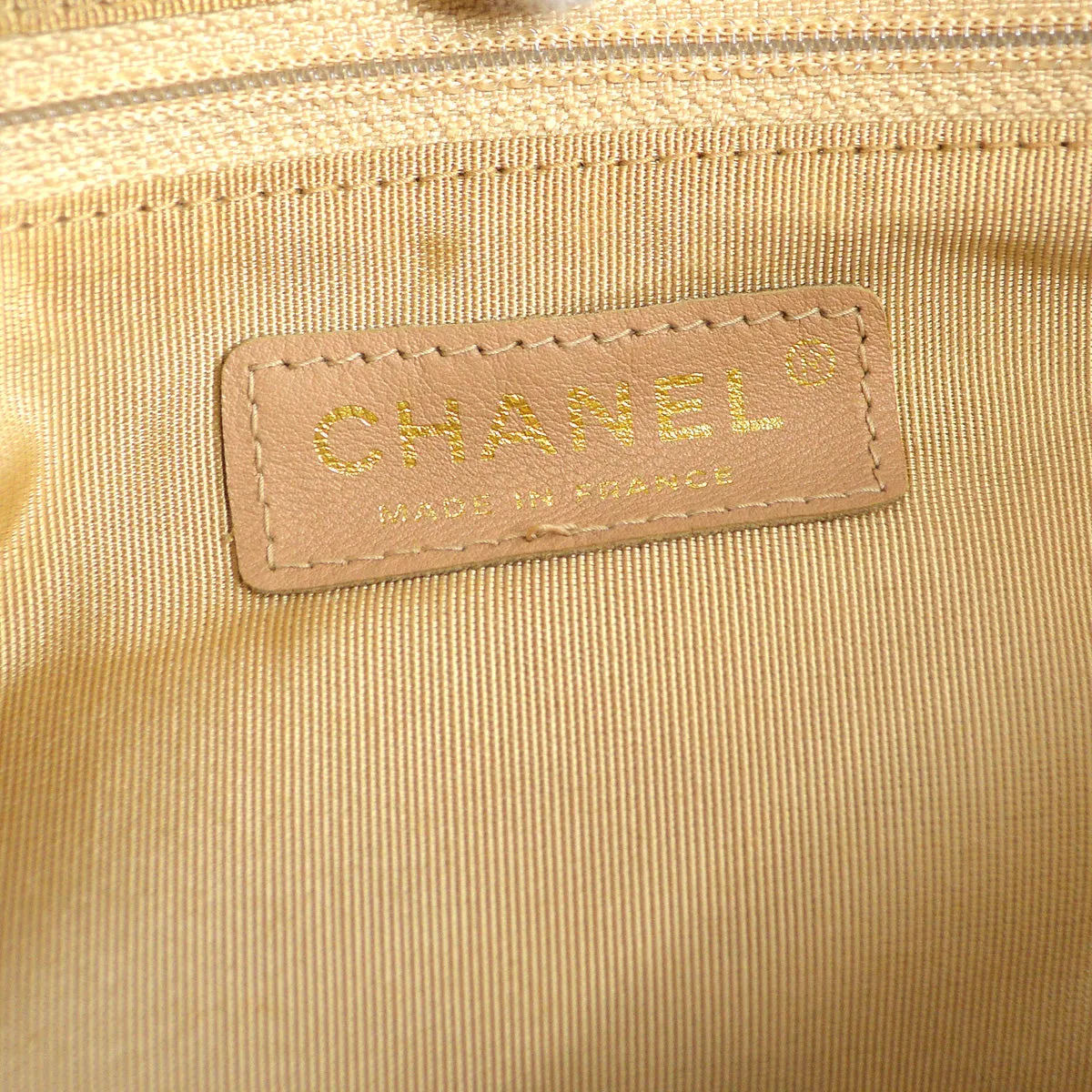 CHANEL 2000-2001 Bowling Bag 37 Beige Caviar 97428