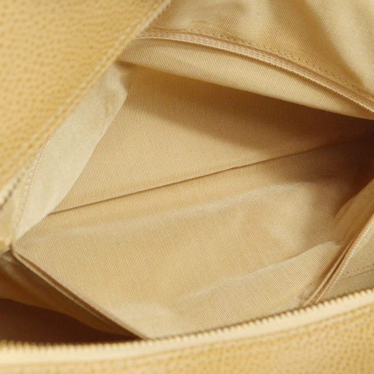 CHANEL 2000-2001 Bowling Bag 37 Beige Caviar 97428