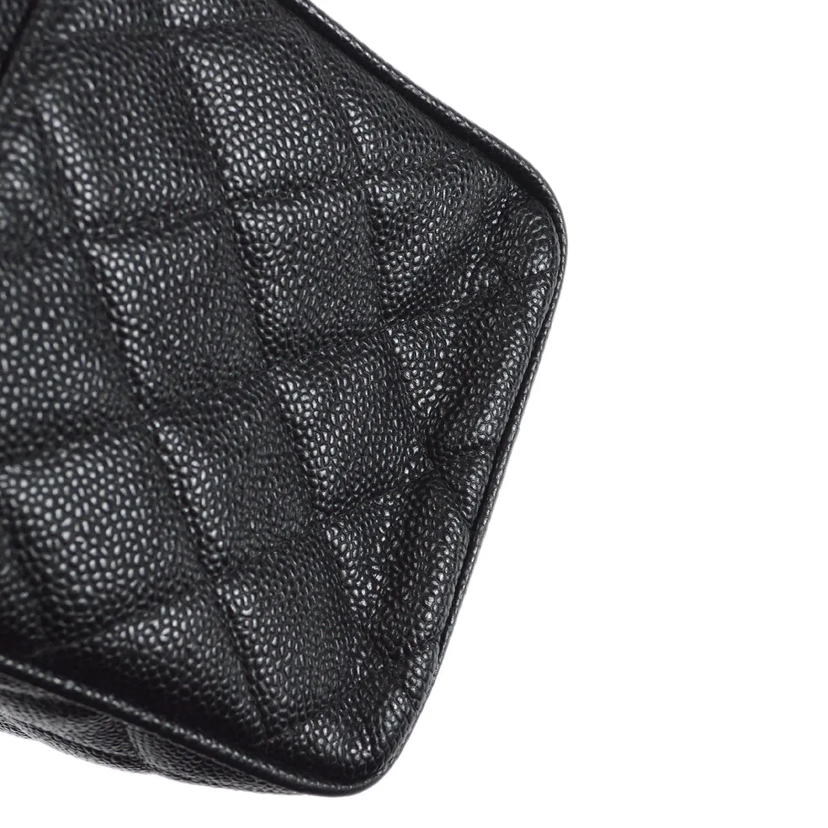 CHANEL 2003-2004 Bowler 37 Black Caviar 97434