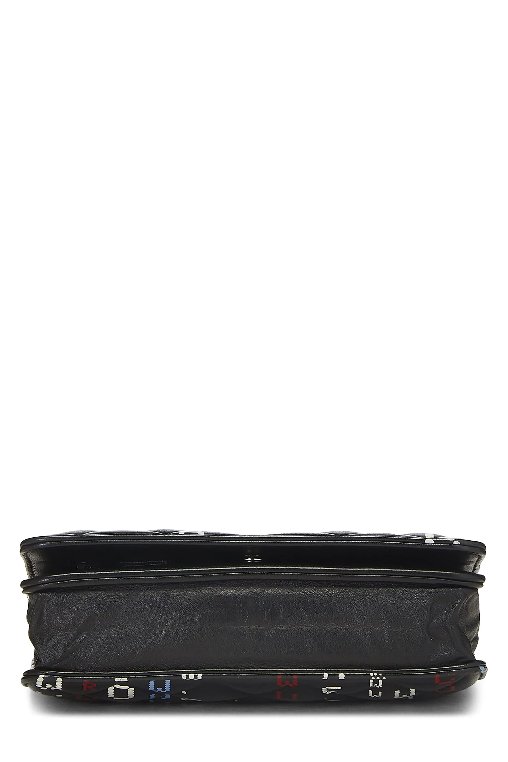 Chanel,  Black & Multicolor Lambskin Data Center Wallet on Chain (WOC), Black