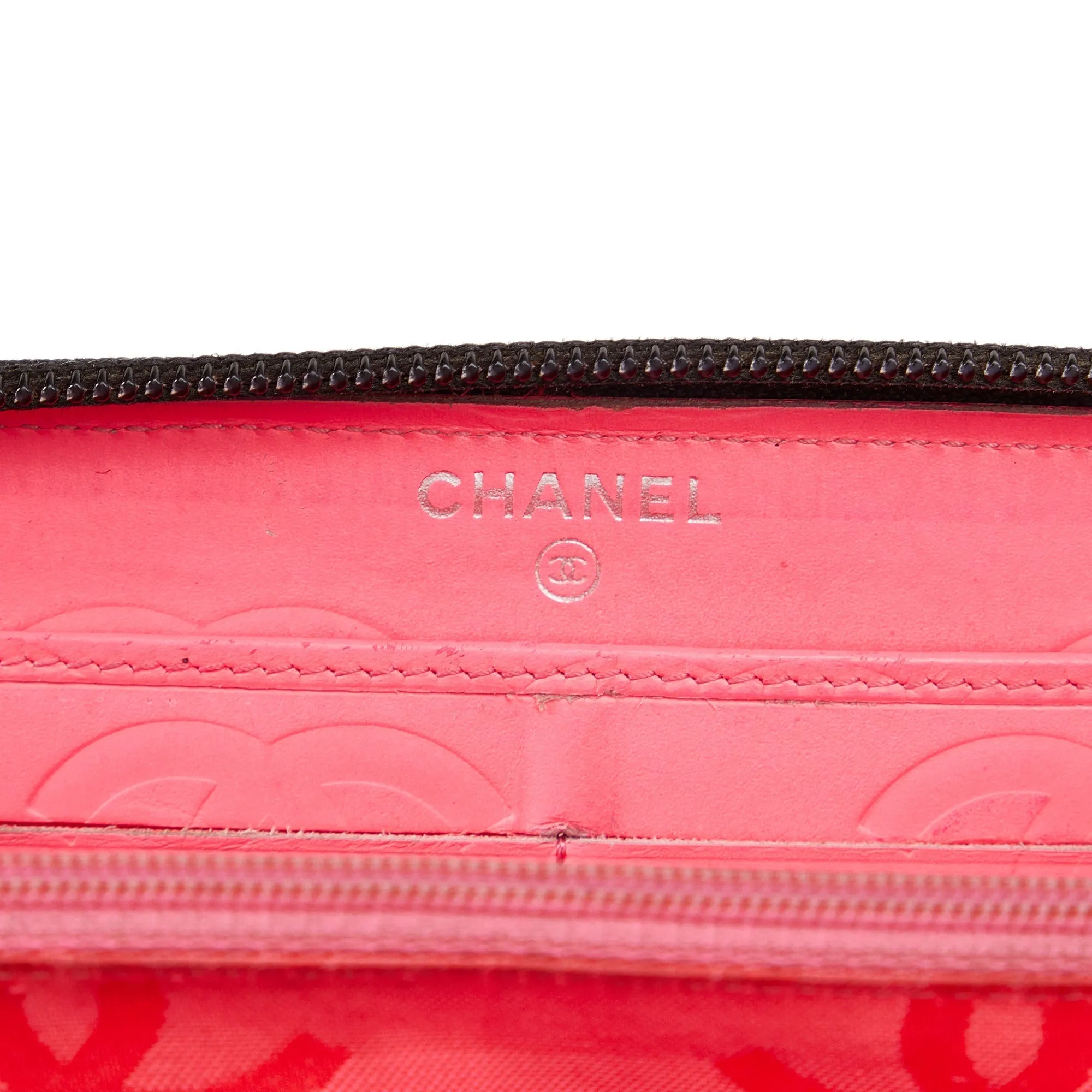 CHANEL Cambon Ligne Zip Around Wallet Long Wallets