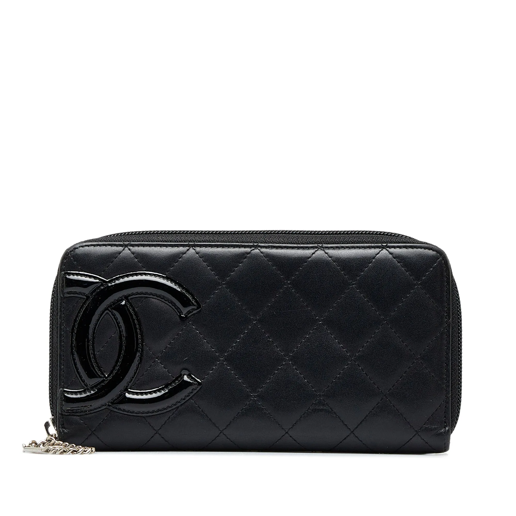 CHANEL Cambon Ligne Zip Around Wallet Long Wallets