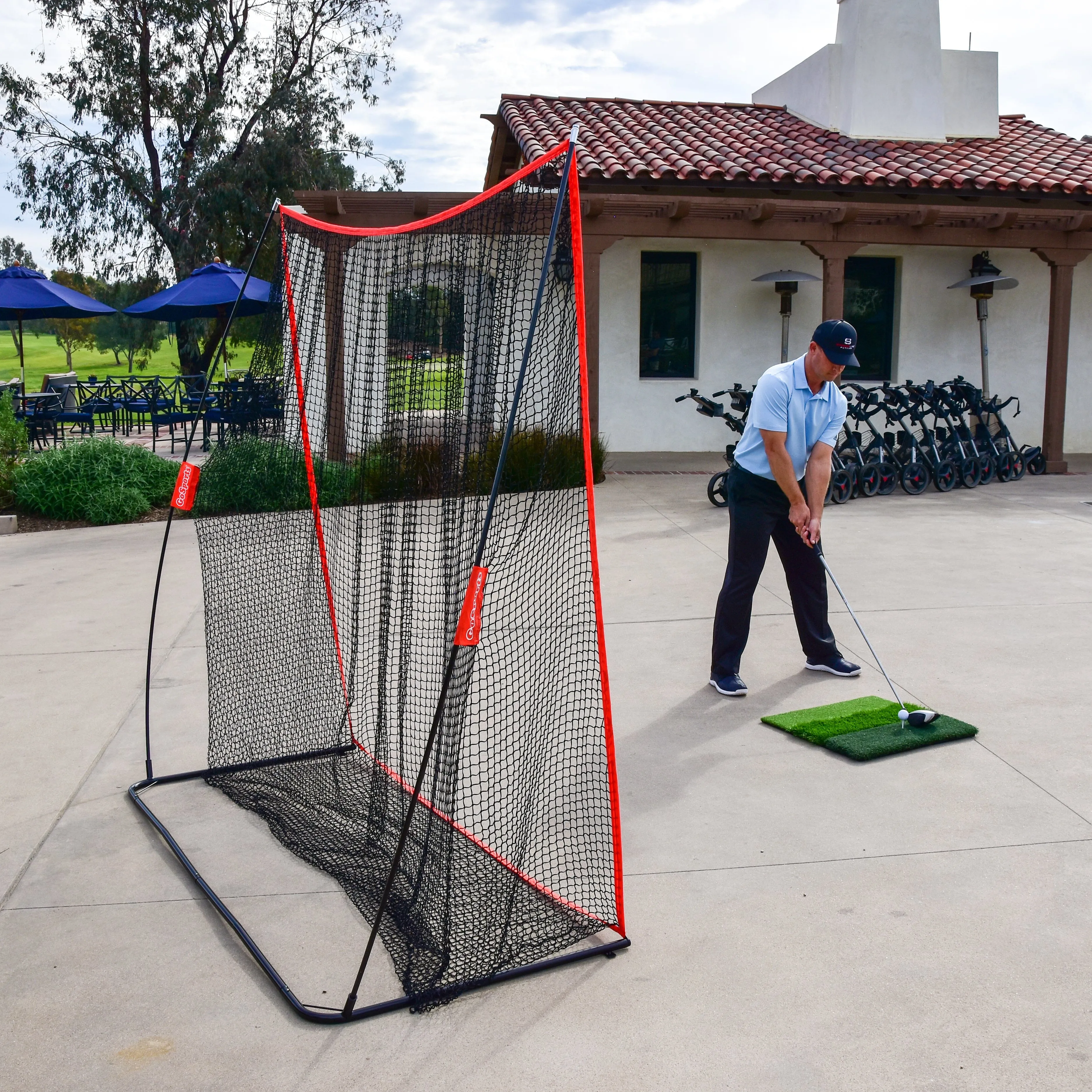 GoSports 7 ft x 7 ft Golf Practice Hitting Net