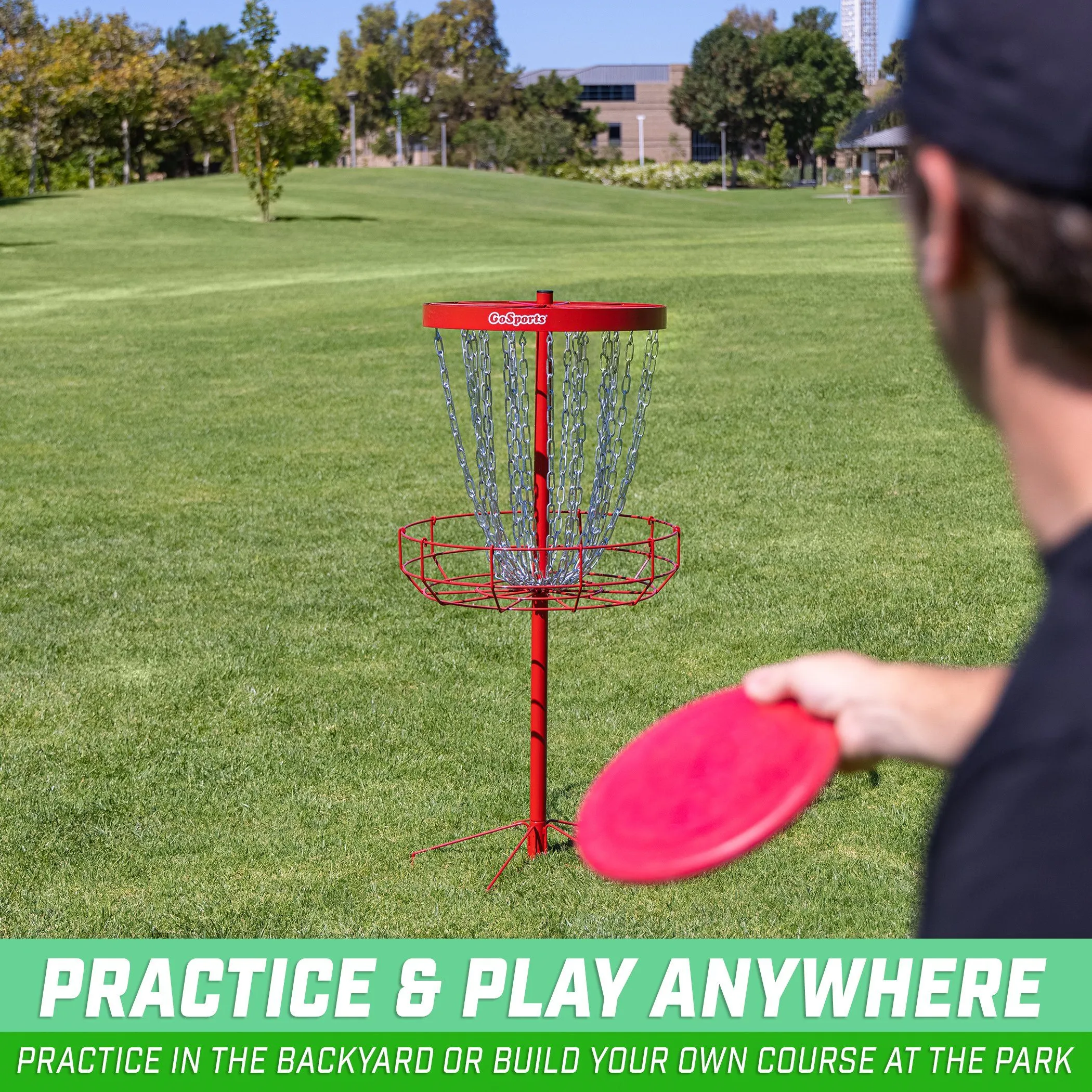 GoSports Regulation 24-Chain Disc Golf Basket