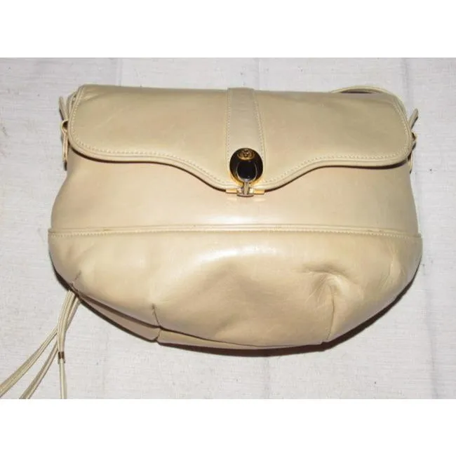 Gucci Beige Leather Shoulder Cross Body Bag