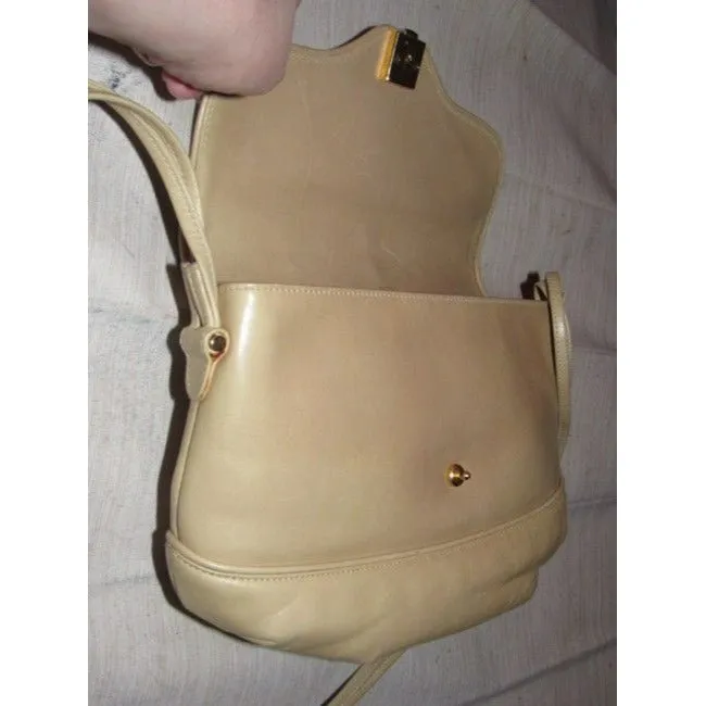 Gucci Beige Leather Shoulder Cross Body Bag