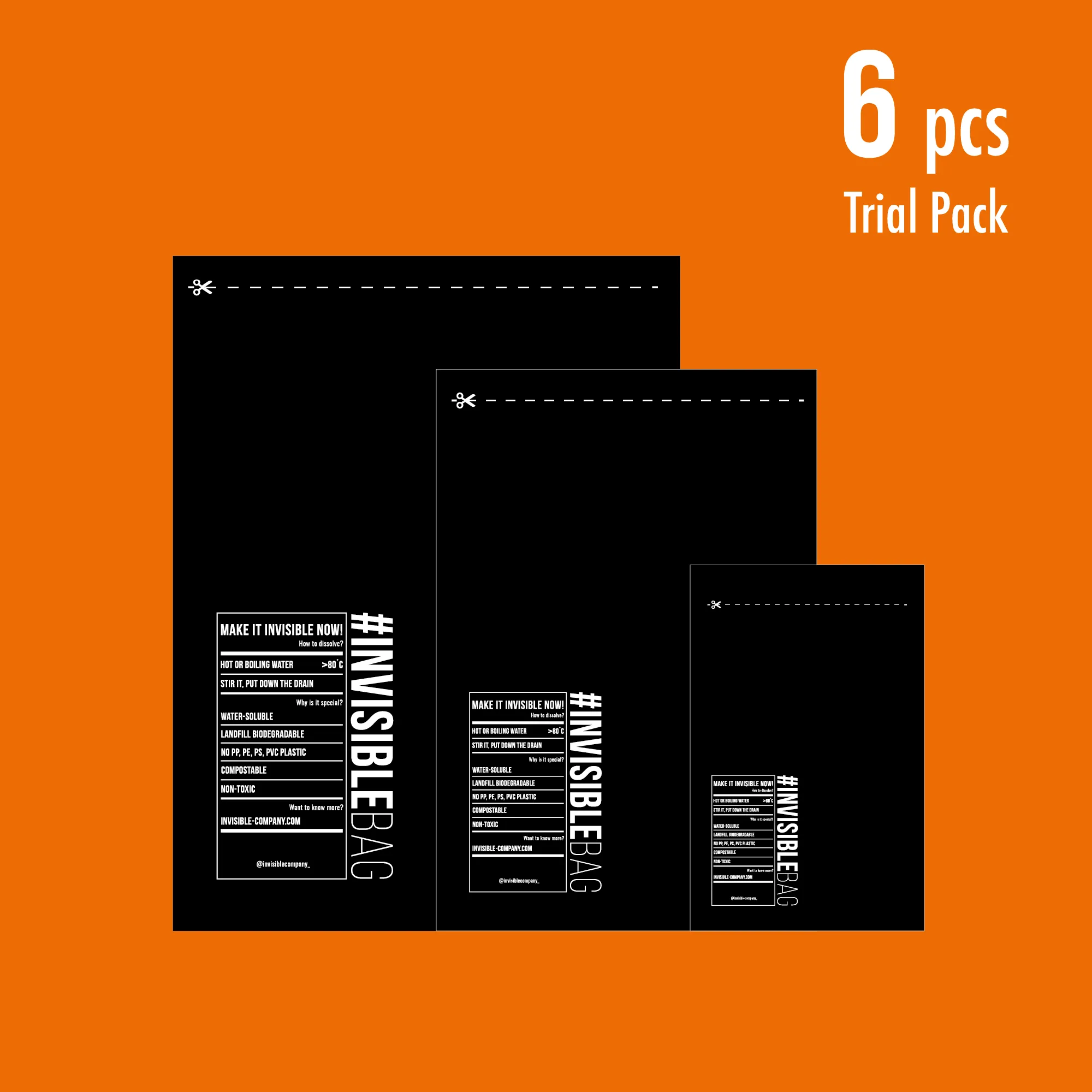 #INVISIBLEBAG Mailer E-Commerce Trial Packs