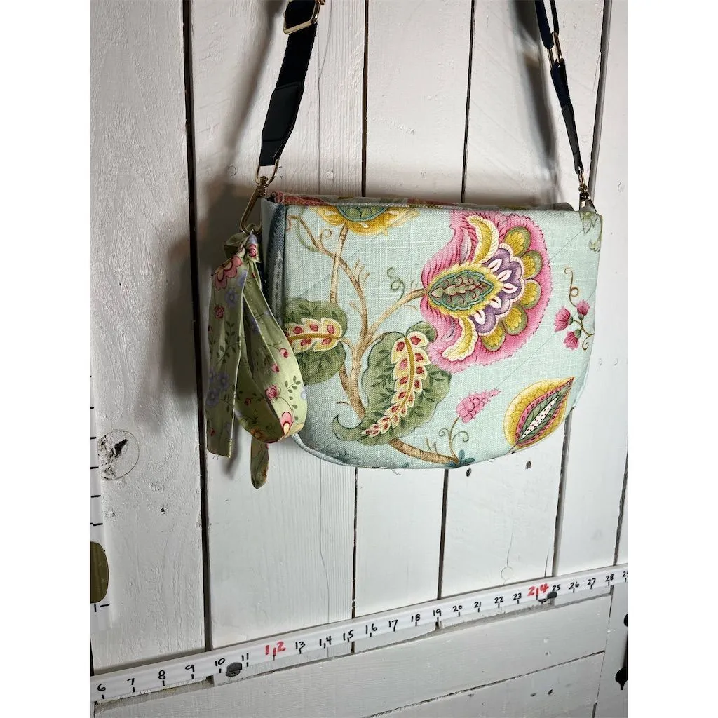 Lidia’s Bags Handmade Floral Crossbody Bag Multicolor Medium Casual (C811-22)