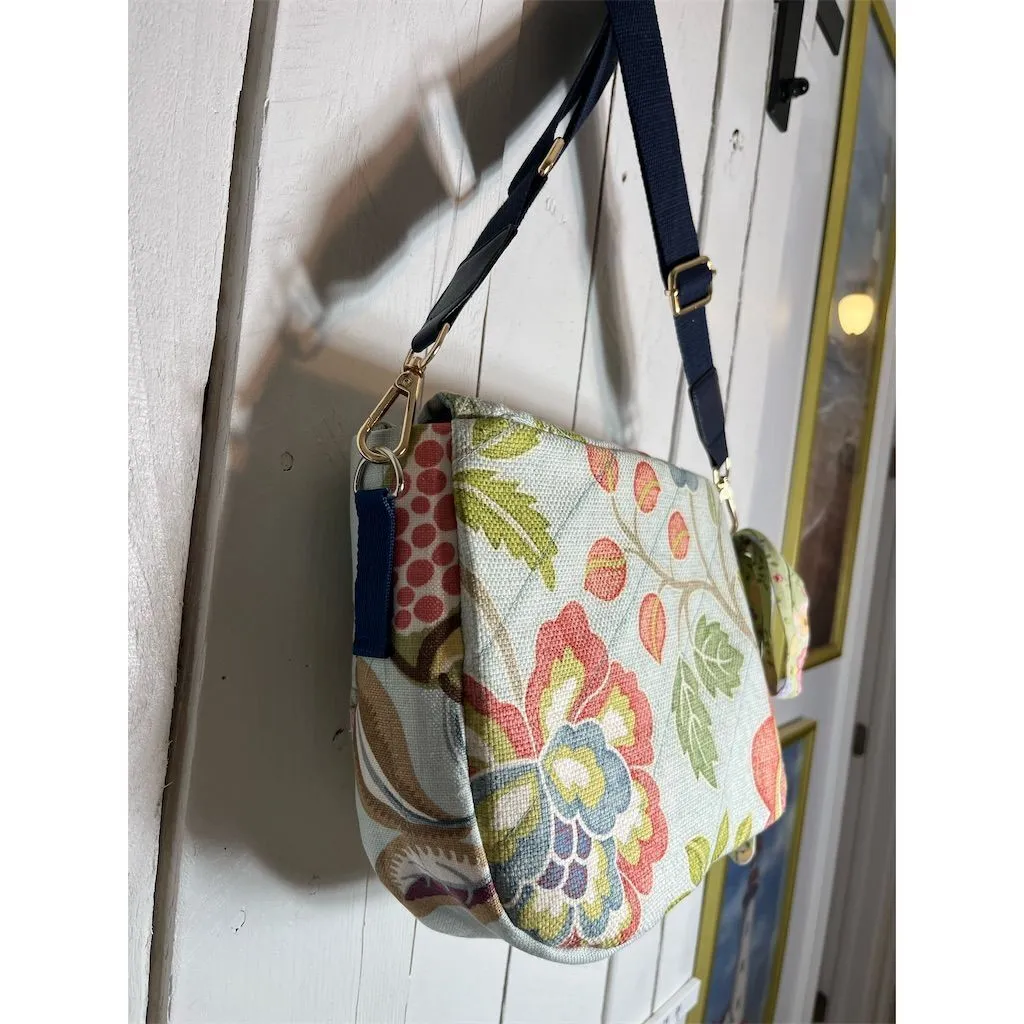 Lidia’s Bags Handmade Floral Crossbody Bag Multicolor Medium Casual (C811-22)