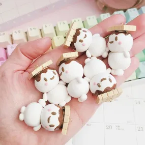 Marshall character handmade clay charm