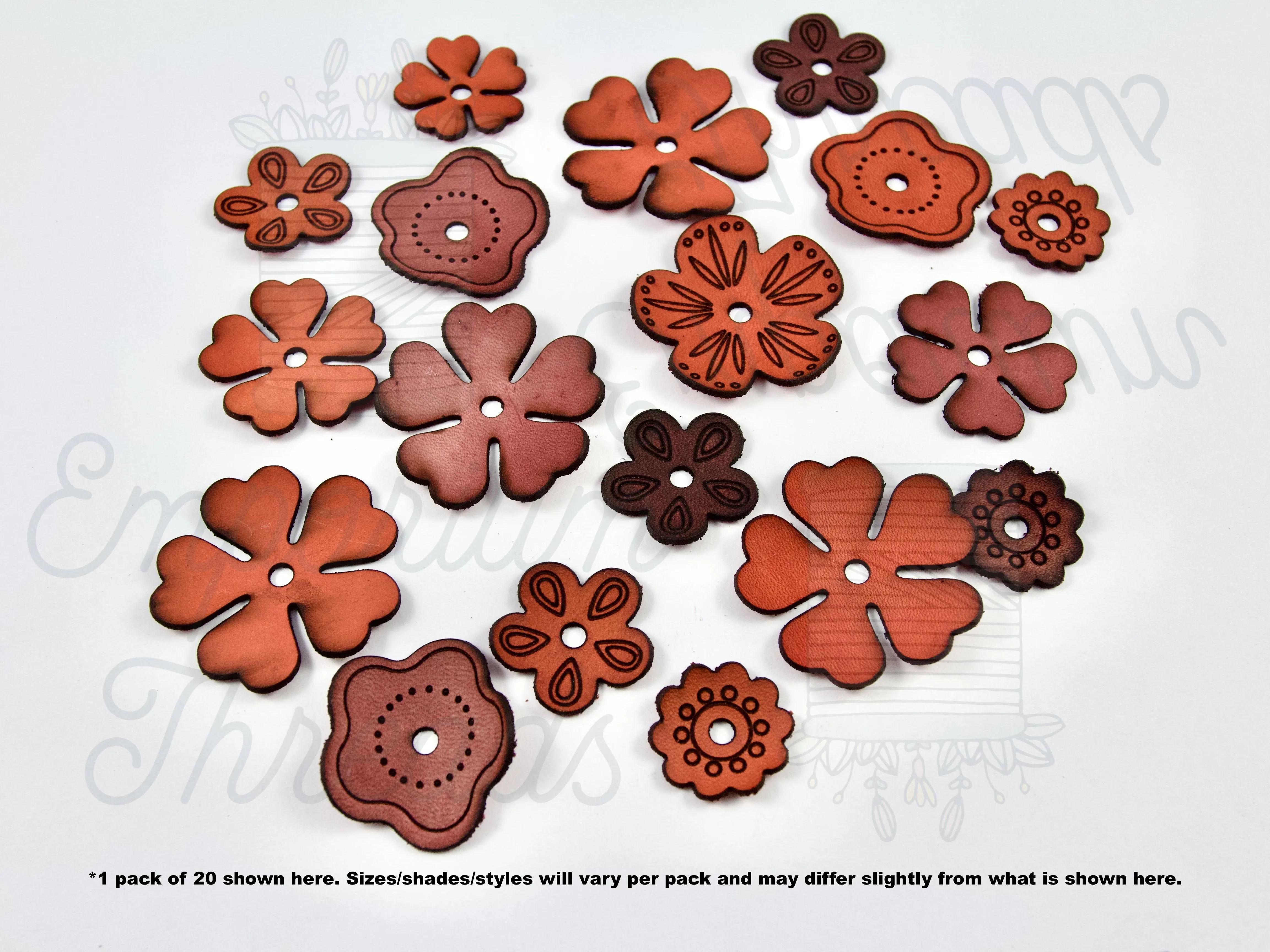 Rivet on Flowers in Leather