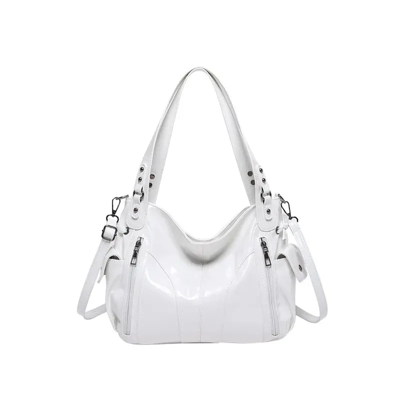Uakiss Pu Leather Grunge All Match Ins Shoulder Underarm Bag Women Trendy Fashion Handbags Korean Vintage Y2k Aesthetic Crossbody Bags