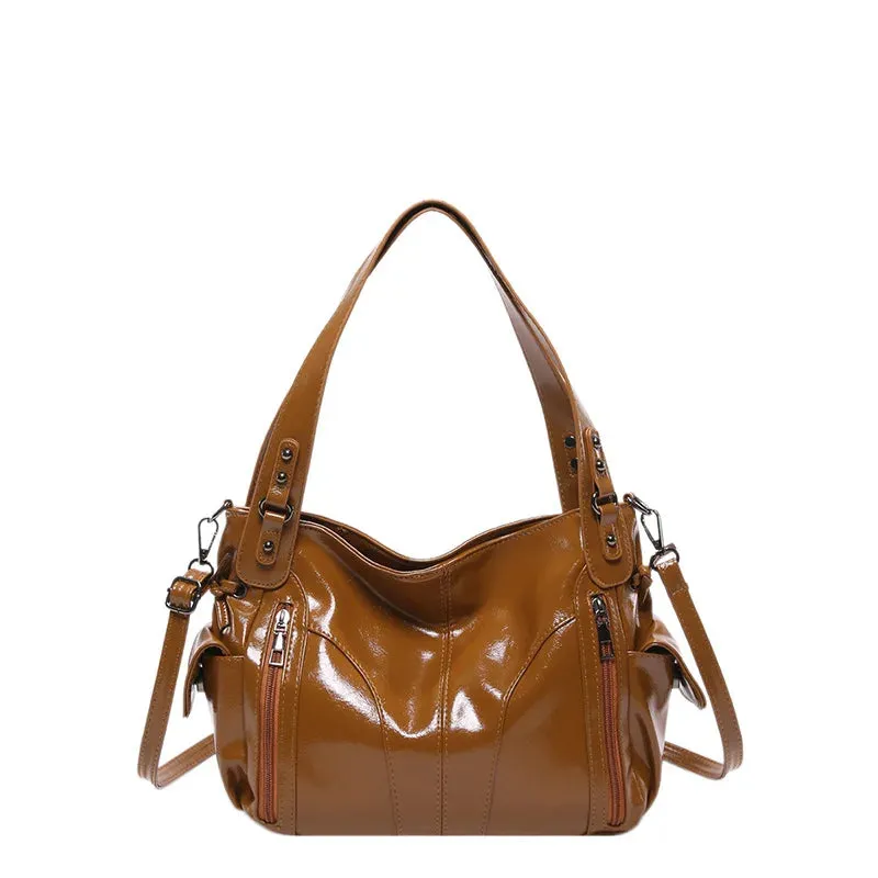 Uakiss Pu Leather Grunge All Match Ins Shoulder Underarm Bag Women Trendy Fashion Handbags Korean Vintage Y2k Aesthetic Crossbody Bags